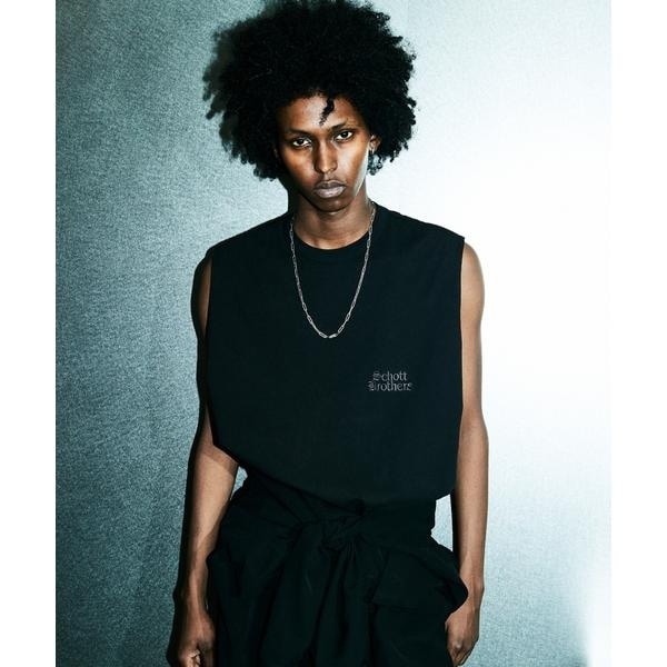 ショット（Schott）/B．S． SLEEVELESS T−SHIRT／ノースリーブ Tシャツ