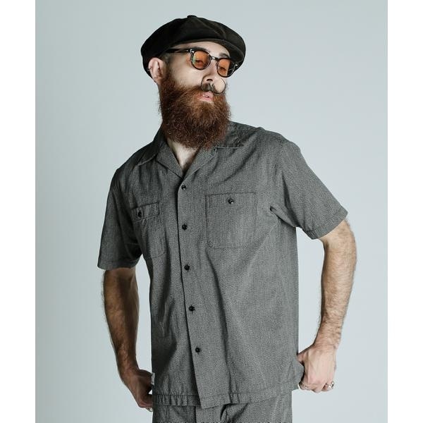ショット（Schott）/COTTON COVERT SS SHIRT／コットンコバート 半袖 シャツ