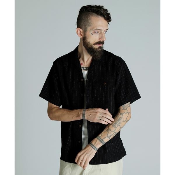 ショット（Schott）/HV SHIRT ’DOT AND STRIPE’／HVシャツドット アンド ストライプ