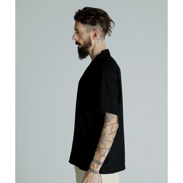 ショット（Schott）/HV SHIRT 'DOT AND STRIPE'／HVシャツドット