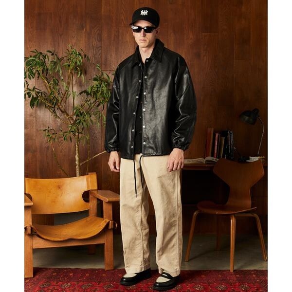 ショット（Schott）/LEATHER COACH JACKET／レザーコーチジャケット