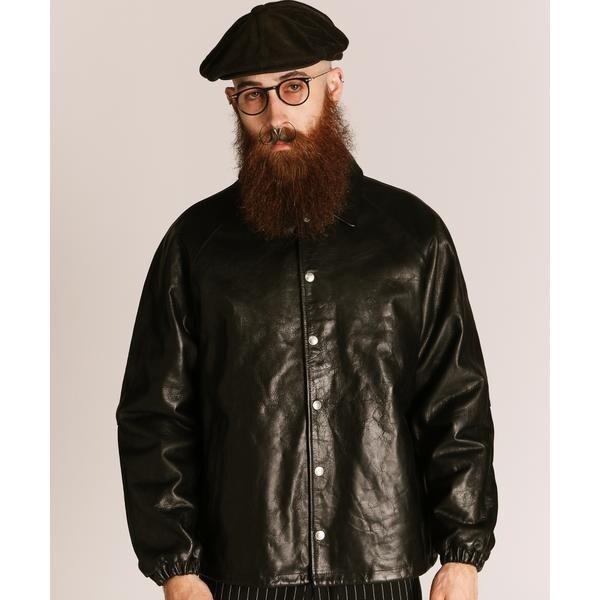 ショット（Schott）/LEATHER COACH JACKET／レザーコーチジャケット