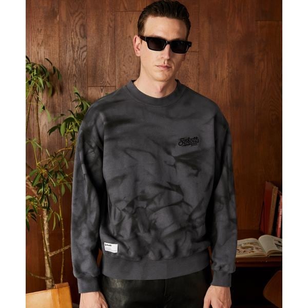 ショット（Schott）/TIE−DYE BOLT LOGO CREW SWEAT／タイダイボルトロゴ クルースウェット