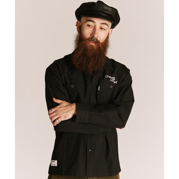 【完売品】Schott ショット 両面刺繍ワークシャツ 1913 schott】刺繍 Work shirt 完売品】Schott ショット 両面刺繍ワーク