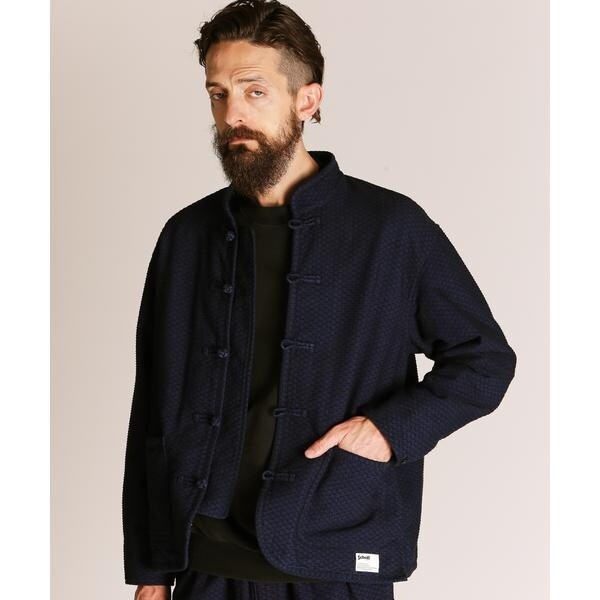 ショット（Schott）/SASHIKO CHINA JACKET／刺子 チャイナ ジャケット