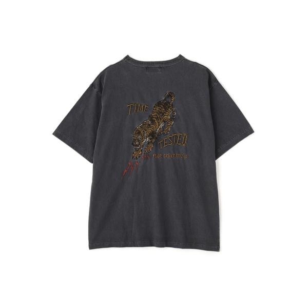 ショット（Schott）/EMB． TIGER T−SHIRT／刺繍 タイガーTシャツ