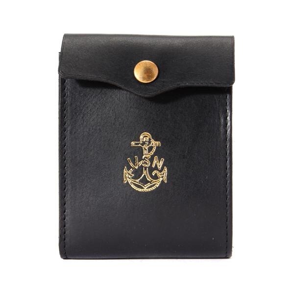 【NEW】ショット（Schott）/ＬＥＡＴＨＥＲ　ＮＡＶＡＬ　ＭＩＤＤＬＥ　ＷＡＬＬＥＴ ネイヴァル