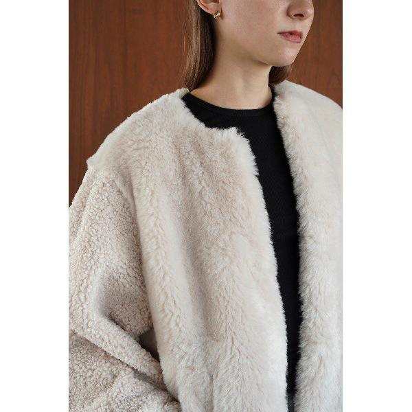 エルエイチピー（LHP）/CLANE／クラネ／MIX FUR COCOON COAT／ミックス