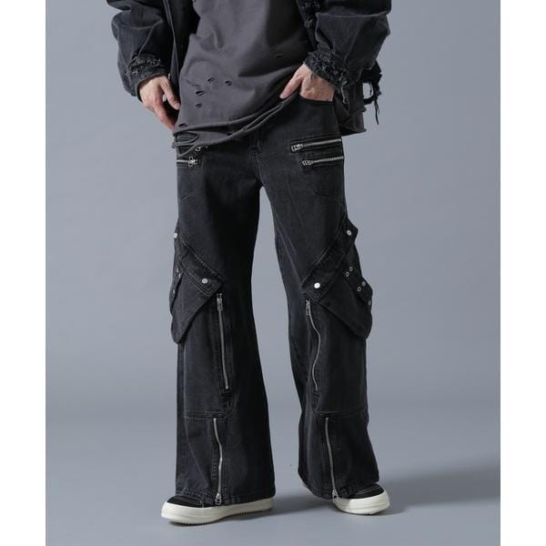エルエイチピー（LHP）/DankeSchon／ダンケシェーン／11ozD ZIP POCKET FLARE CARGO PA_1