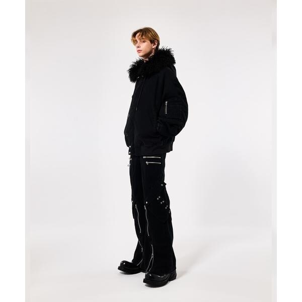 エルエイチピー（LHP）/DankeSchon／ダンケシェーン／11ozD ZIP POCKET FLARE CARGO PA_8
