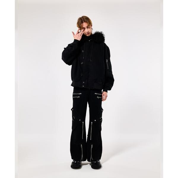 エルエイチピー（LHP）/DankeSchon／ダンケシェーン／11ozD ZIP POCKET FLARE CARGO PA_9
