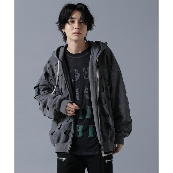 エルエイチピー（LHP）/DankeSchon／ダンケシェーン／PIGMENT DOT PIERCED SWEAT HOODI