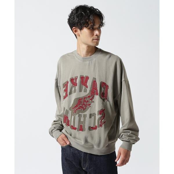 エルエイチピー（LHP）/DankeSchon／ダンケシェーン／PIGMENT SWEAT CREWNECK LOGO