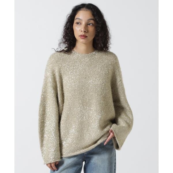 エルエイチピー（LHP）/MANOF／マノフ／SHAGGY LAME KNIT TOPS_1