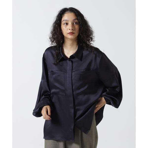 エルエイチピー（LHP）/MANOF／マノフ／OUT POCKET SATIN SHIRTS