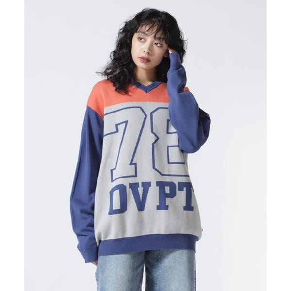 エルエイチピー（LHP）/overprint／オーバープリント／78 V NECK  COTTON KNIT