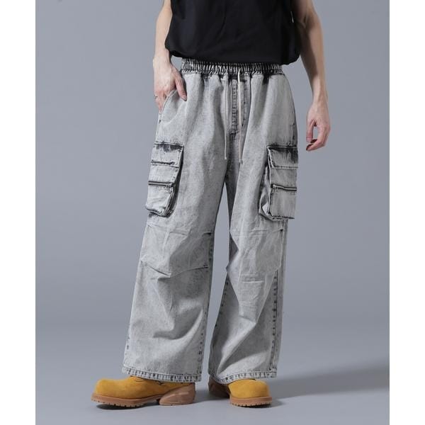 エルエイチピー（LHP）/DankeSchon／ダンケシェーン／DENIM W−POCKET CARGO PANTS_1