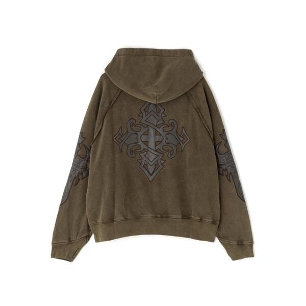 エルエイチピー（LHP）/SUPPLIER／サプライヤー／LEATHER PATCH ZIP HOODIE_1