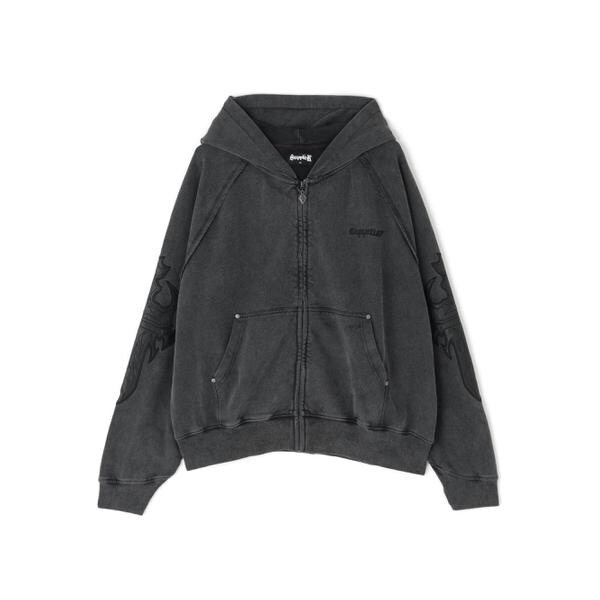 エルエイチピー（LHP）/SUPPLIER／サプライヤー／LEATHER PATCH ZIP HOODIE_2