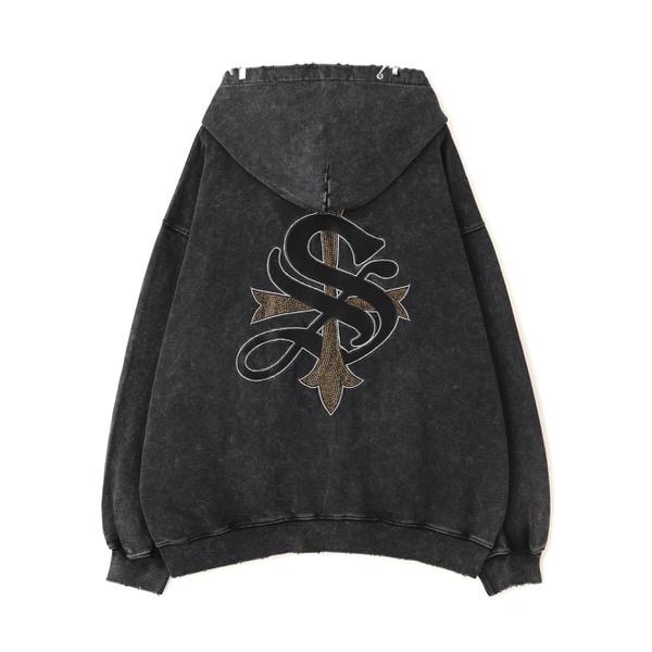 エルエイチピー（LHP）/SUPPLIER／サプライヤー／VINTAGE WASH PIERCED ZIP HOODIE