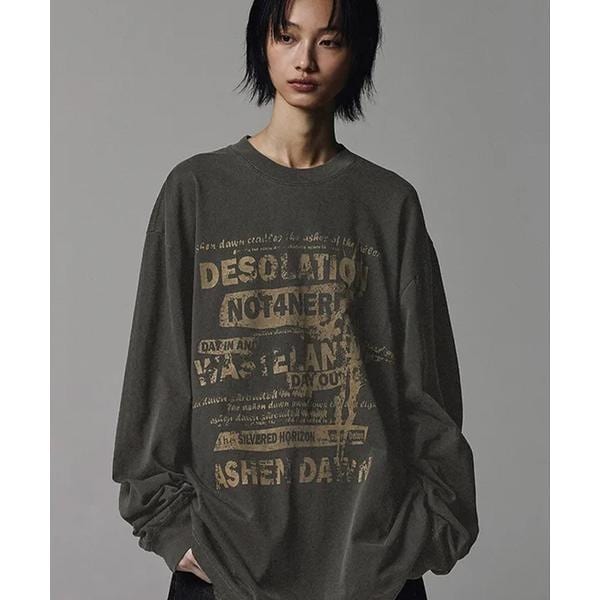 エルエイチピー（LHP）/NOT4NERD／ノットフォーナード／POSTER ASHEN DAWN PIGMENT L／S T