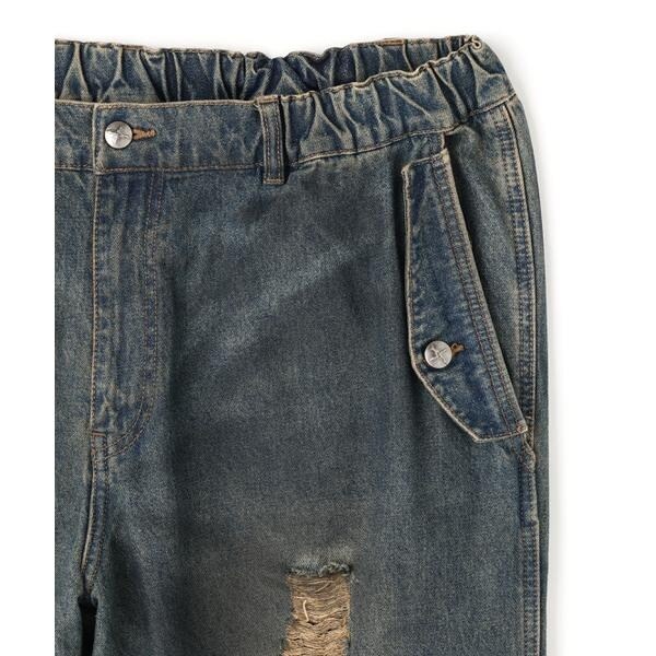 エルエイチピー（LHP）/NOT4NERD／ノットフォーナード／CAMO LAYERED DESTROYED DENIM PA_2