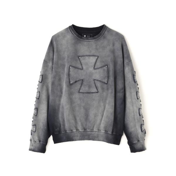 エルエイチピー（LHP）/DankeSchon／ダンケシェーン／SPRAY PIGMENT SWEAT CREWNECK IR