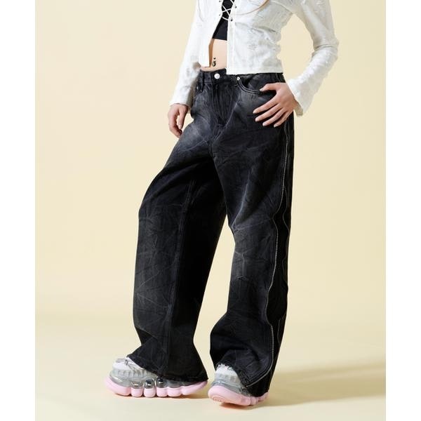 【NEW】エルエイチピー（LHP）/SIS／エスアイエス／Side Zip Denim Pants