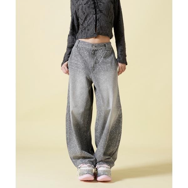 【NEW】エルエイチピー（LHP）/SIS／エスアイエス／Leopard Denim