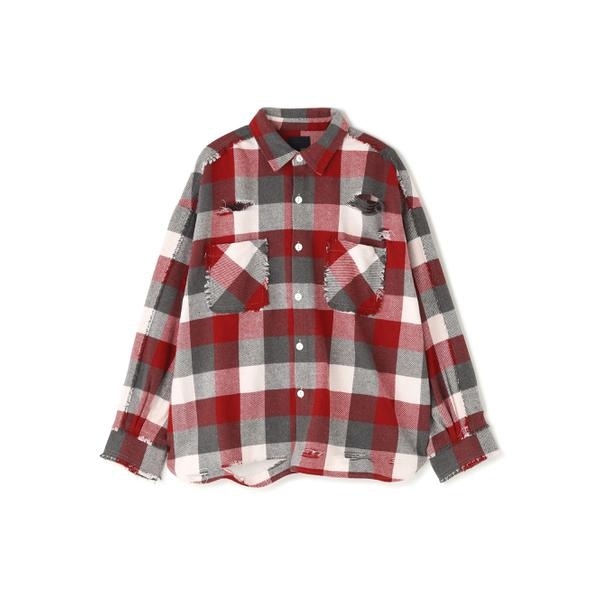 エルエイチピー（LHP）/DankeSchon／ダンケシェーン／FLANNEL DAMAGE SHIRTS BLOCK_2