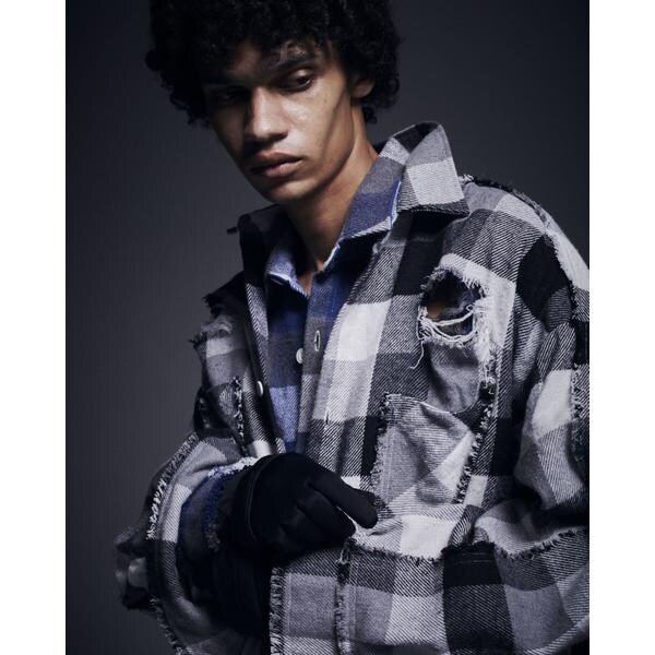エルエイチピー（LHP）/DankeSchon／ダンケシェーン／FLANNEL DAMAGE SHIRTS BLOCK_3