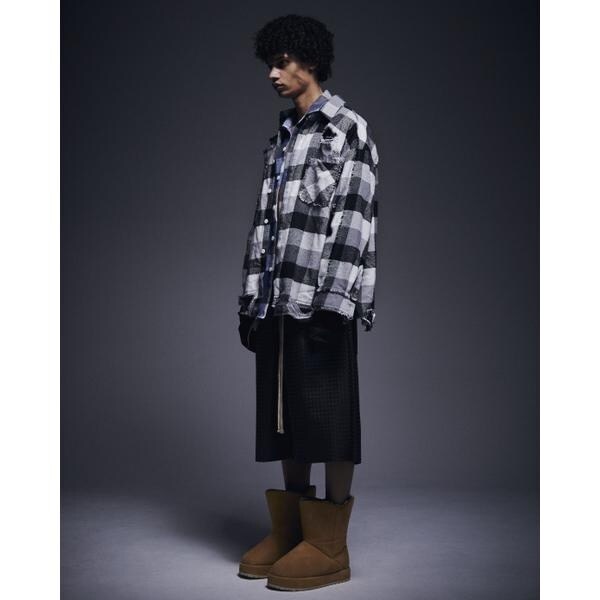 エルエイチピー（LHP）/DankeSchon／ダンケシェーン／FLANNEL DAMAGE SHIRTS BLOCK_5