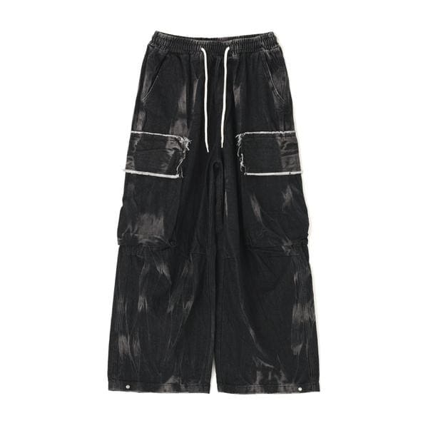 【NEW】エルエイチピー（LHP）/SIS／エスアイエス／Damage Denim Cargo Pants