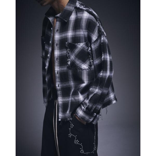 エルエイチピー（LHP）/DankeSchon／ダンケシェーン／FLANNEL DAMAGE SHIRTS OMBRE_1