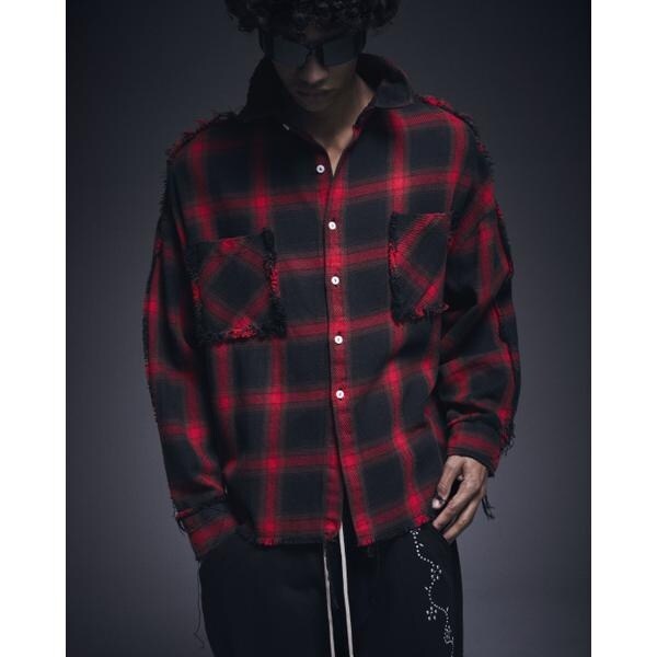 エルエイチピー（LHP）/DankeSchon／ダンケシェーン／FLANNEL DAMAGE SHIRTS OMBRE_2