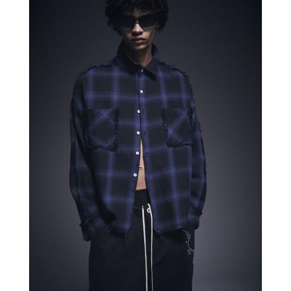 エルエイチピー（LHP）/DankeSchon／ダンケシェーン／FLANNEL DAMAGE SHIRTS OMBRE