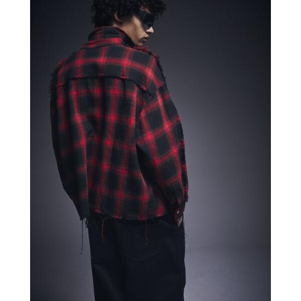 エルエイチピー（LHP）/DankeSchon／ダンケシェーン／FLANNEL DAMAGE SHIRTS OMBRE_8