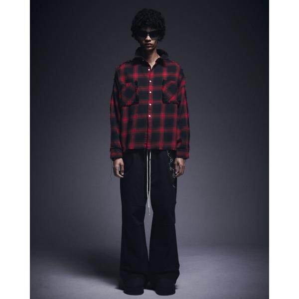 エルエイチピー（LHP）/DankeSchon／ダンケシェーン／FLANNEL DAMAGE SHIRTS OMBRE_9