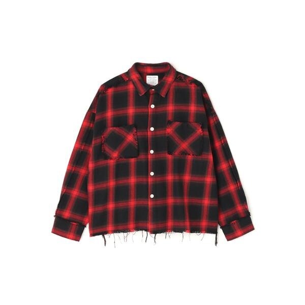 エルエイチピー（LHP）/DankeSchon／ダンケシェーン／FLANNEL DAMAGE SHIRTS OMBRE_12