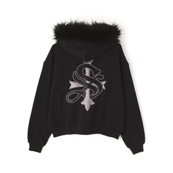 エルエイチピー（LHP）/SUPPLIER／サプライヤー／FAUX FUR CROPPED CROSS ZIP HOODIE_5