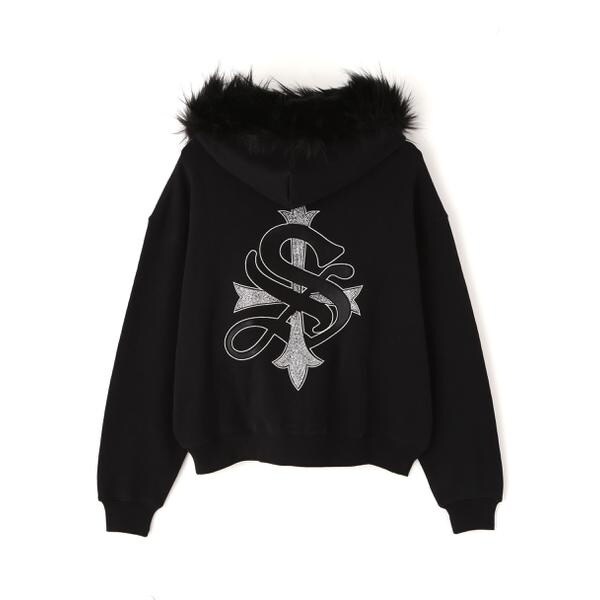 エルエイチピー（LHP）/SUPPLIER／サプライヤー／FAUX FUR CROPPED CROSS ZIP HOODIE_13