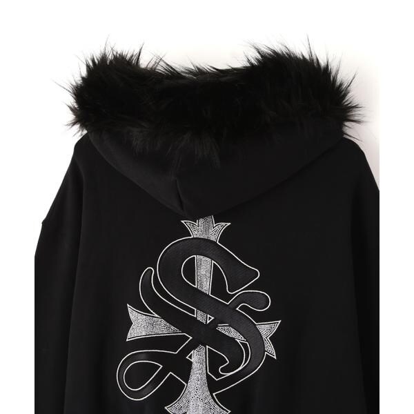 エルエイチピー（LHP）/SUPPLIER／サプライヤー／FAUX FUR CROPPED CROSS ZIP HOODIE_17