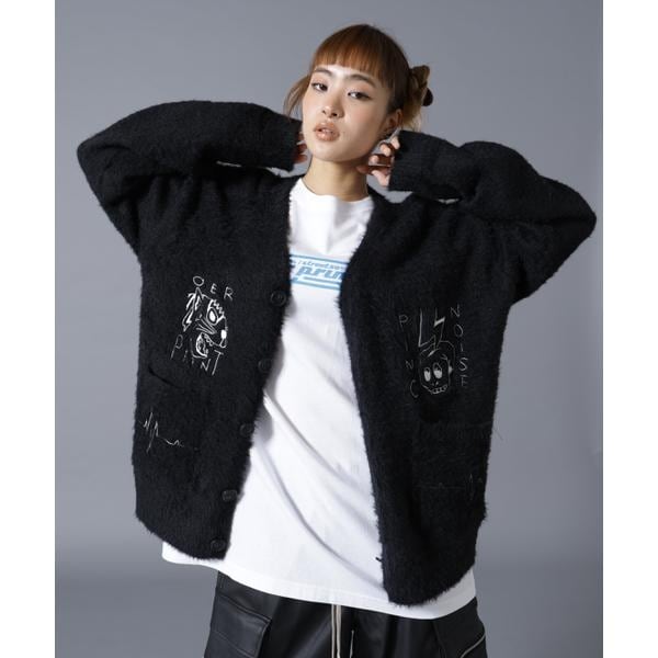 エルエイチピー（LHP）/overprint／オーバープリント／PINC NOISE MOHAIR CARDIGAN
