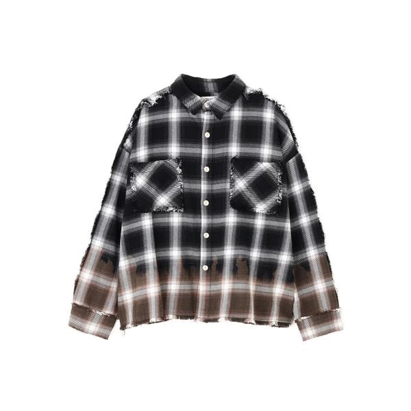 エルエイチピー（LHP）/DankeSchon／ダンケシェーン／FLANNEL DAMAGE OMBRE BLEACH CHE
