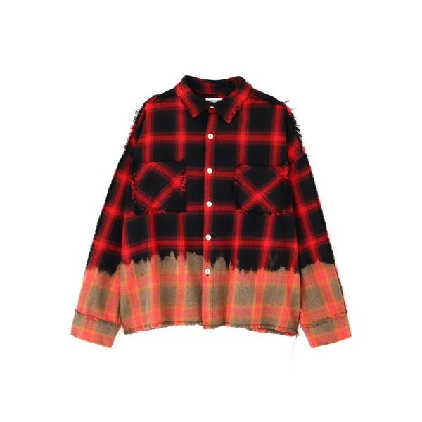 エルエイチピー（LHP）/DankeSchon／ダンケシェーン／FLANNEL DAMAGE OMBRE BLEACH CHE_1