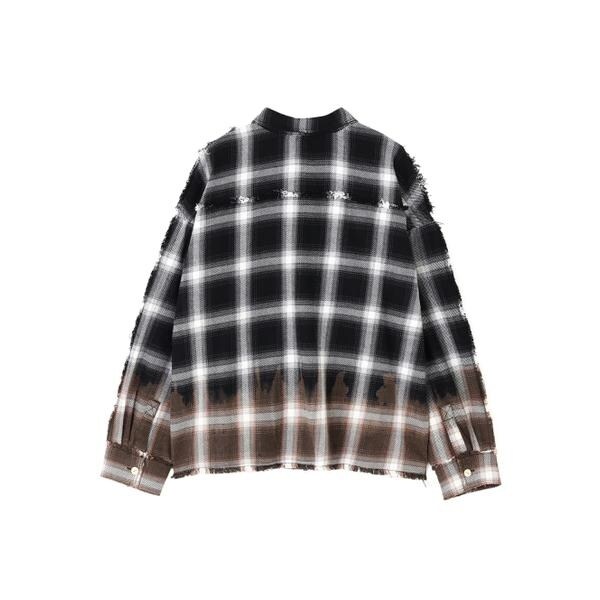 エルエイチピー（LHP）/DankeSchon／ダンケシェーン／FLANNEL DAMAGE OMBRE BLEACH CHE_3