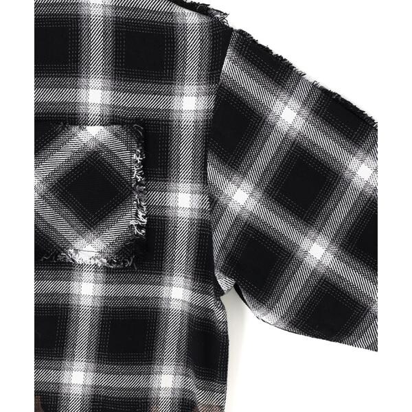 エルエイチピー（LHP）/DankeSchon／ダンケシェーン／FLANNEL DAMAGE OMBRE BLEACH CHE_6