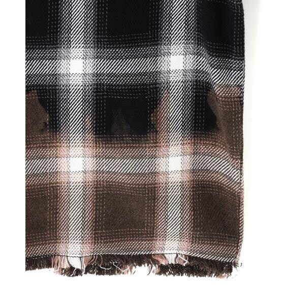 エルエイチピー（LHP）/DankeSchon／ダンケシェーン／FLANNEL DAMAGE OMBRE BLEACH CHE_7