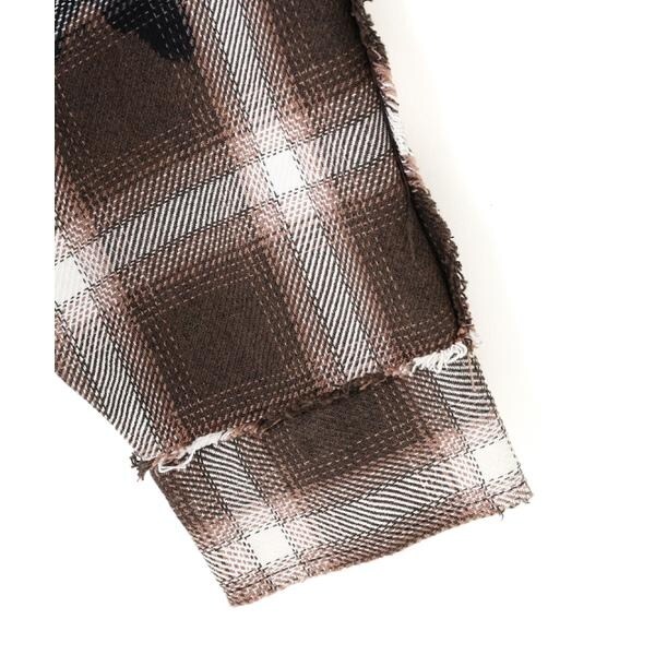 エルエイチピー（LHP）/DankeSchon／ダンケシェーン／FLANNEL DAMAGE OMBRE BLEACH CHE_8