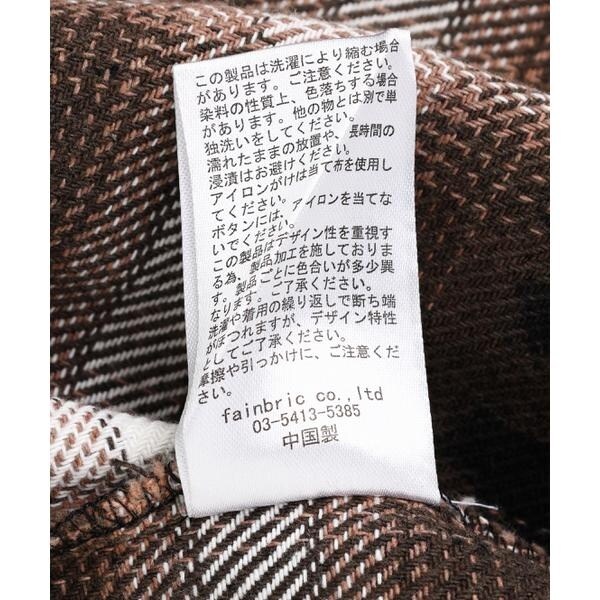 エルエイチピー（LHP）/DankeSchon／ダンケシェーン／FLANNEL DAMAGE OMBRE BLEACH CHE_12